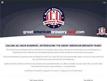 Tablet Screenshot of greatamericanbreweryruns.com